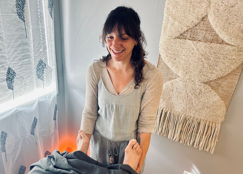 Taylor LoGrasso offering Craniosacral therapy at Cape Fear Acupuncture in Wilmington, NC