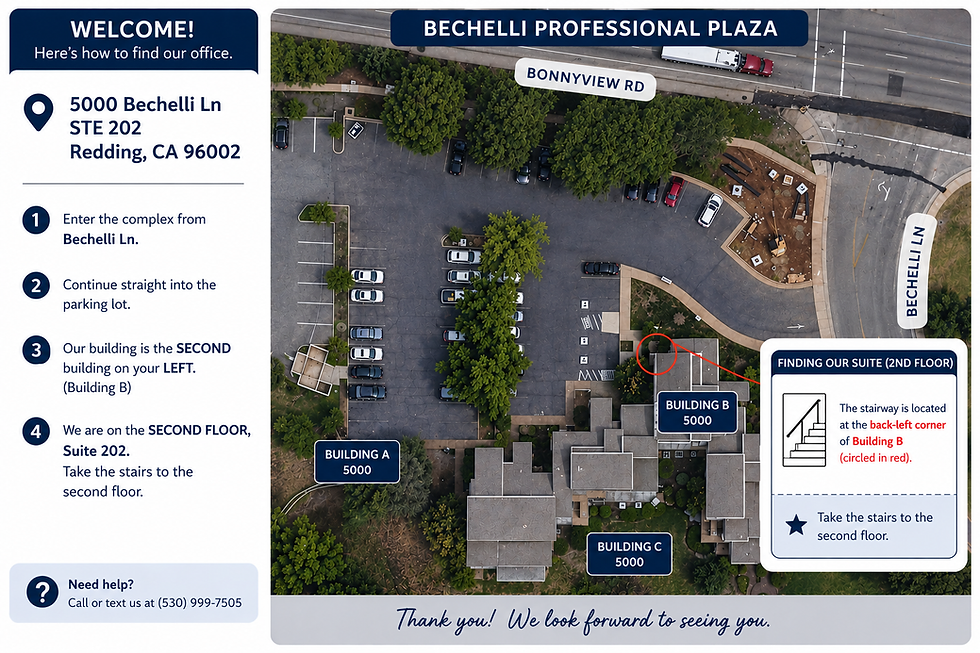 Map and directions to contact The Creator Studio in Redding.