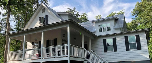 Exterior view of farmhouse