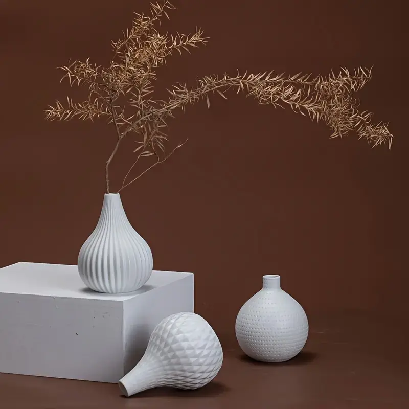 Thumbnail: Modern White Ceramic Vase