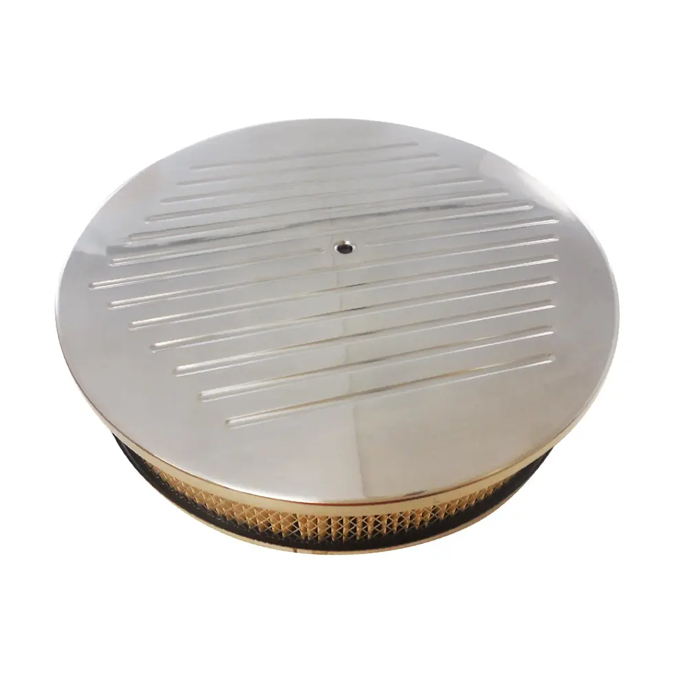 14″ Polished Ball Milled Air Cleaner Set