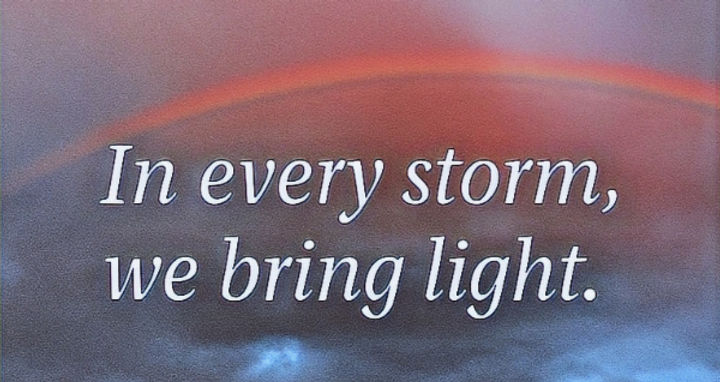in every storm we bring the light