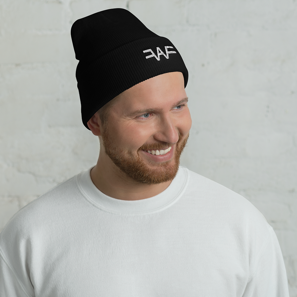 Thumbnail: Cuffed Beanie - white logo