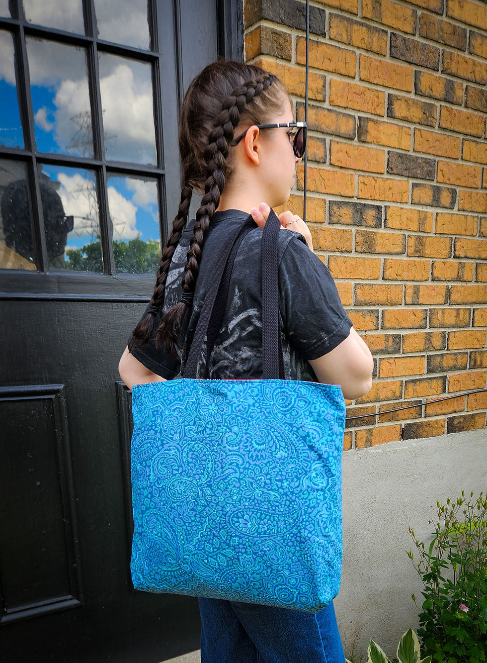 Thumbnail: Japanese Geisha & Geometric paisley | BAG BAG handmade in Canada