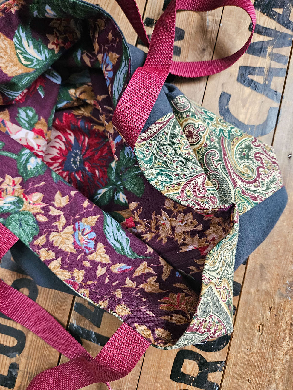 Thumbnail: 1980s large floral print & 1970s paisley | BAG BAG by Urban Orchard
