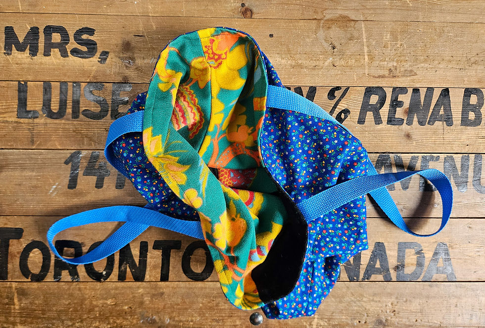 Thumbnail: Canada Free shipping Handmade Vintage tote
