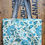 Thumbnail: 1950s Teal floral & 1980 Light blue and grey check | BAG BAG the reversible tote
