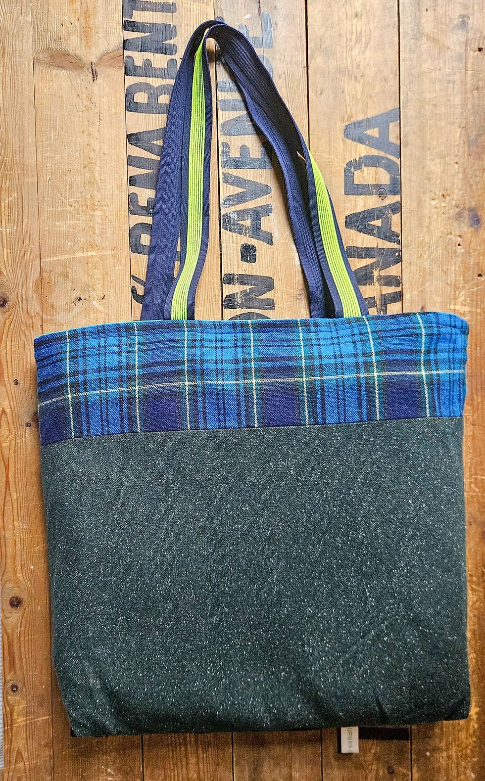 Thumbnail: Tweed, Tartan & Linen | Vintage BAG BAG reversible tote