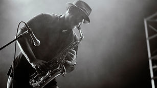 Musician Playing Saxophone