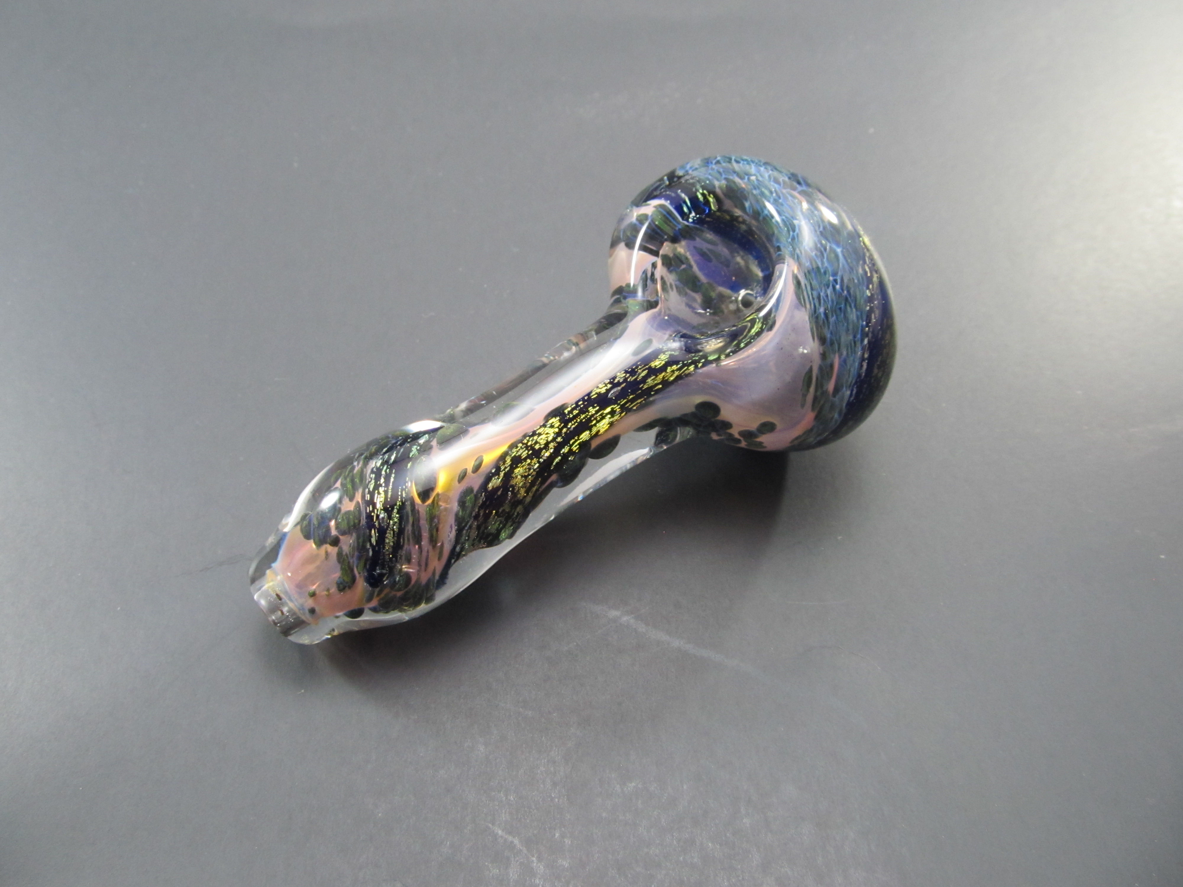 Iridescent colorful pipe