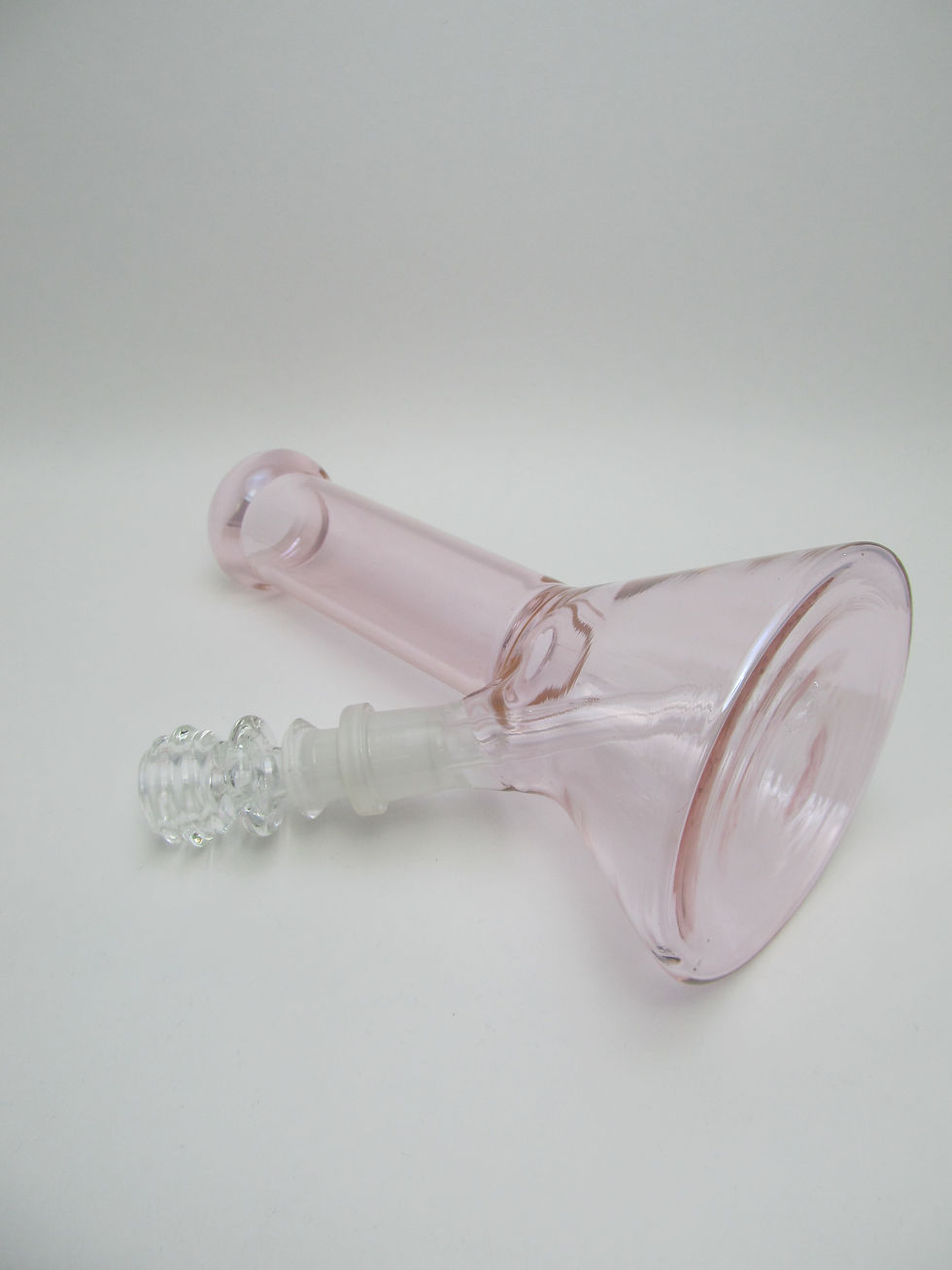 Thumbnail: 10 inch glass on glass beaker PINK