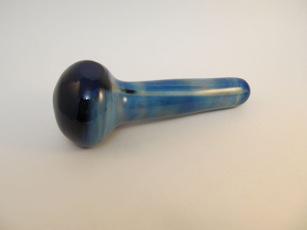 Thumbnail: 4 inch cobalt silver fumed pipe