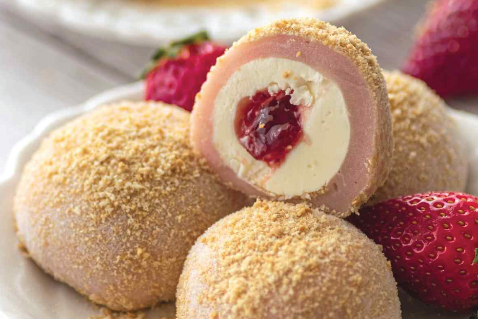 Strawberry Cheesecake Mochi