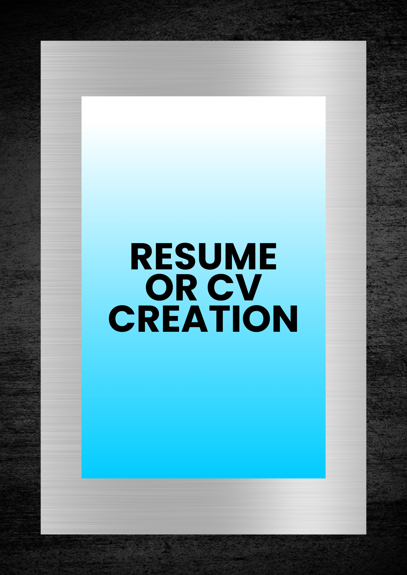 RESUME OR CV CREATION