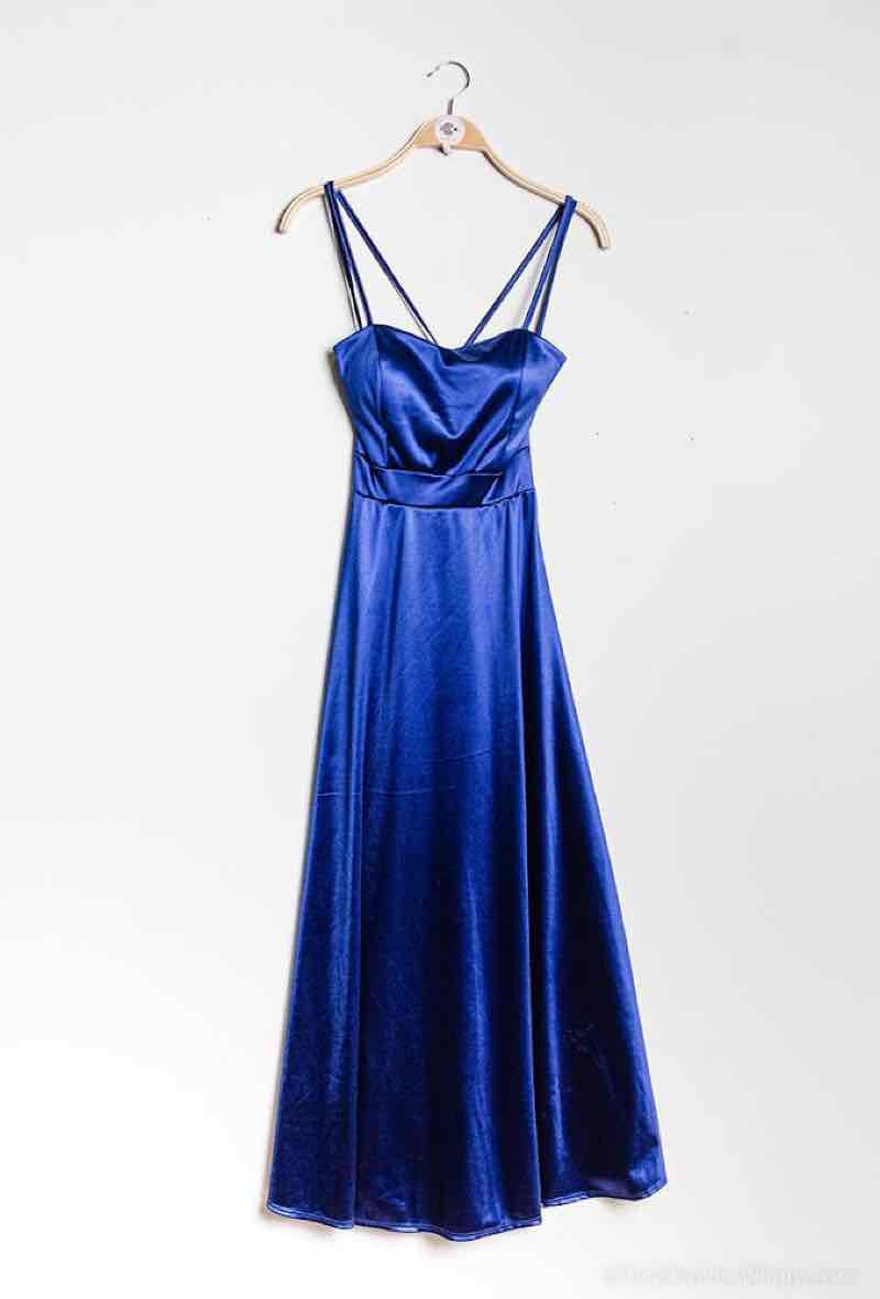 Miniature : ROBE LONGUE ÉVASÉE SATIN