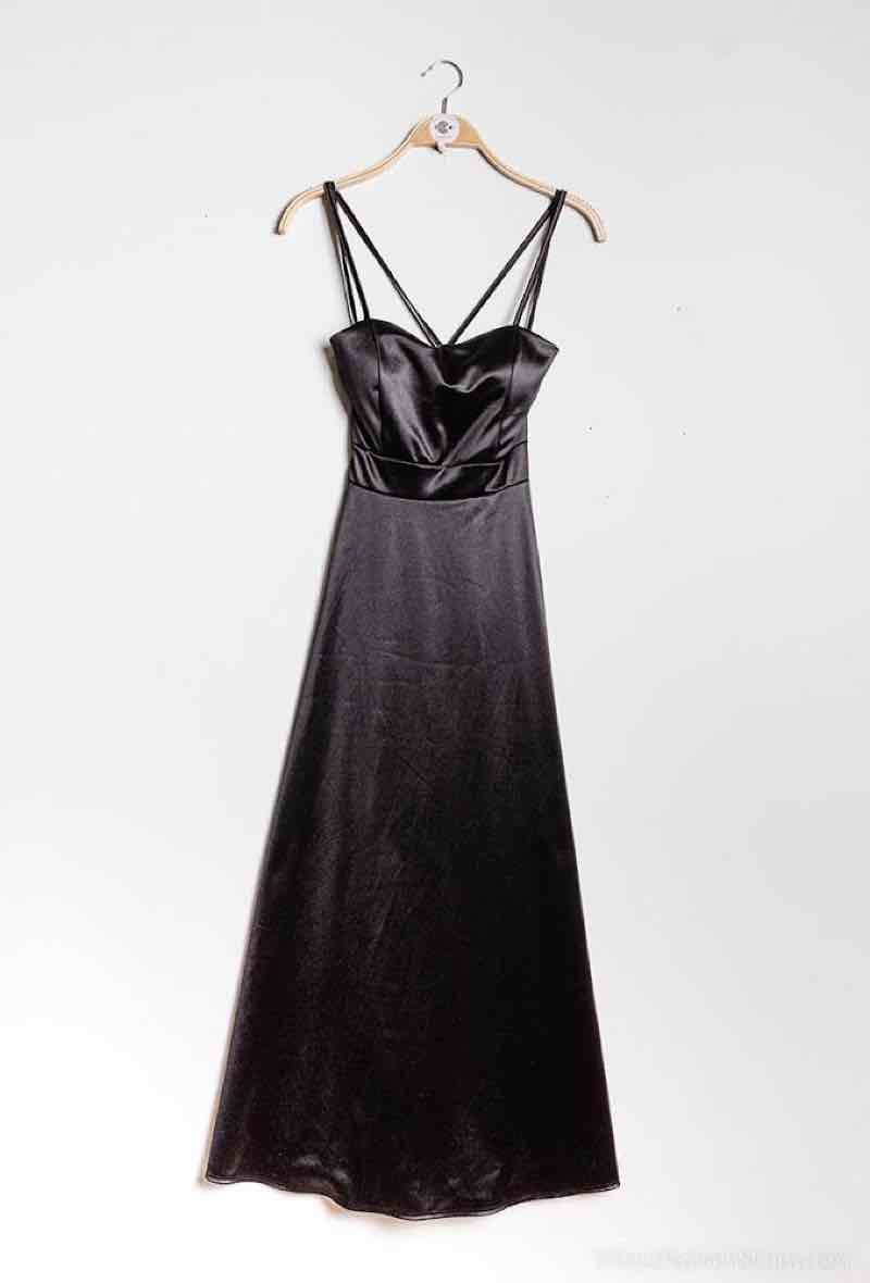 Miniature : ROBE LONGUE ÉVASÉE SATIN