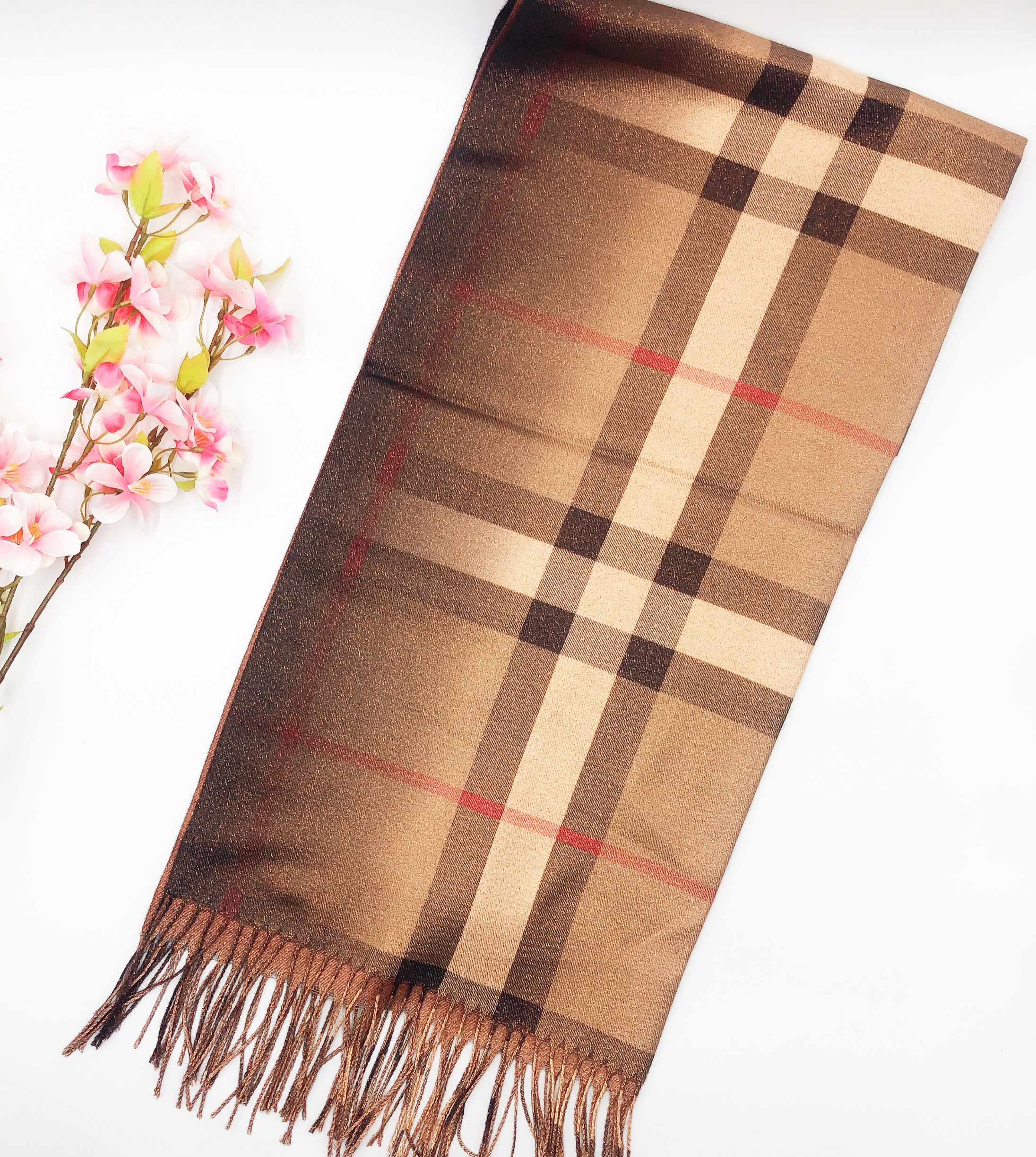 ÉCHARPE BRILLANTE DOUBLE FACE