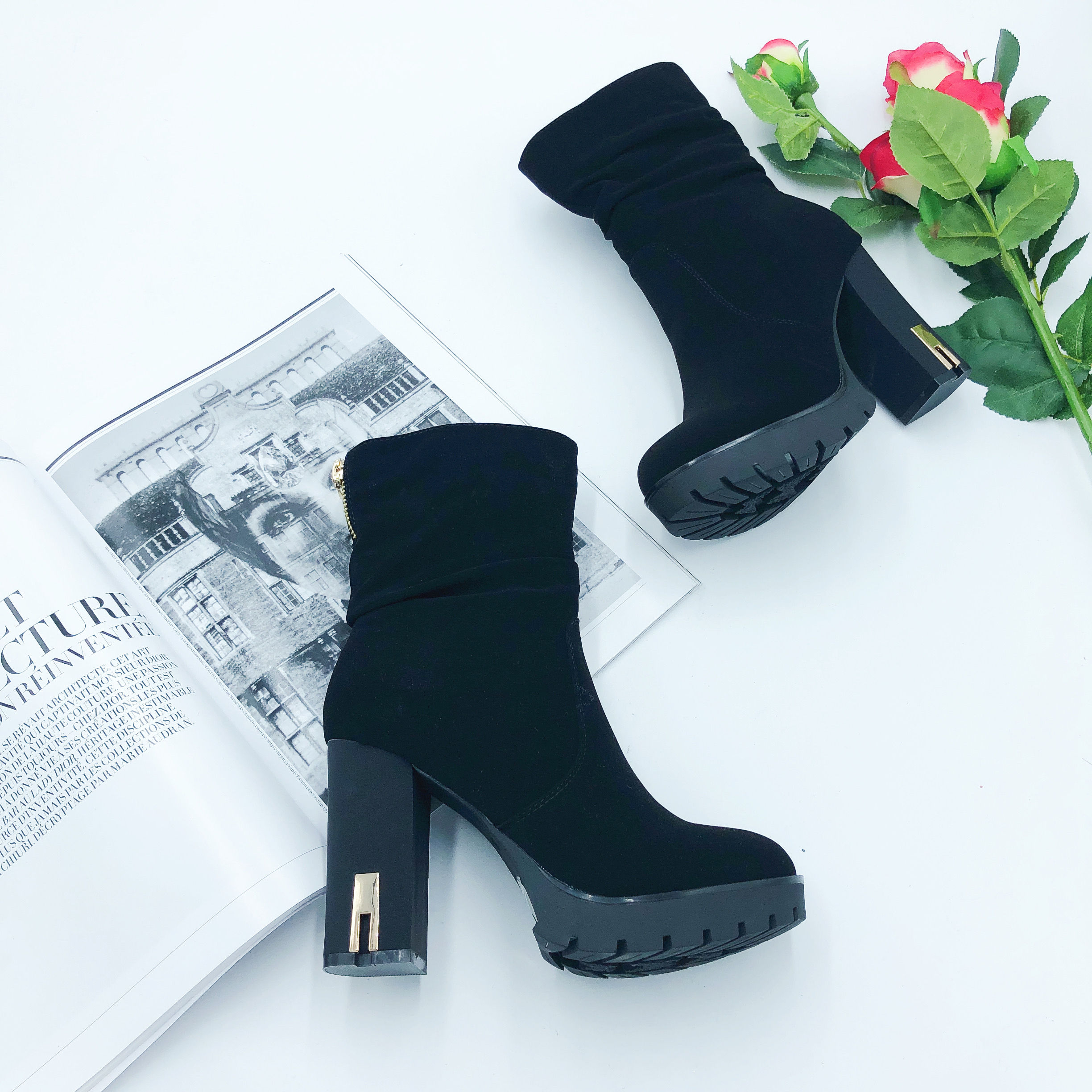 BOTTINES À TALON SM501