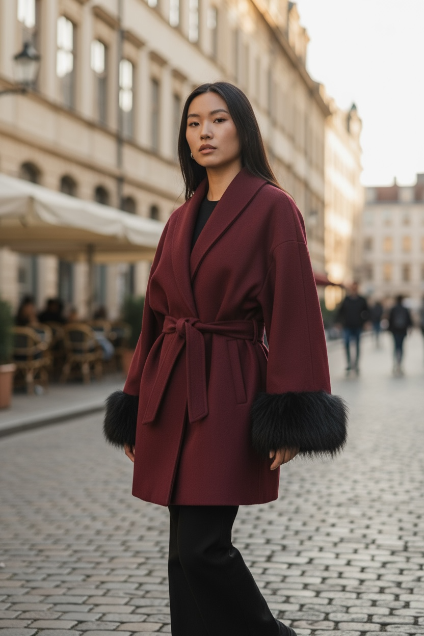 Miniature : MANTEAU FINISSION FAUSSE FOURRURE