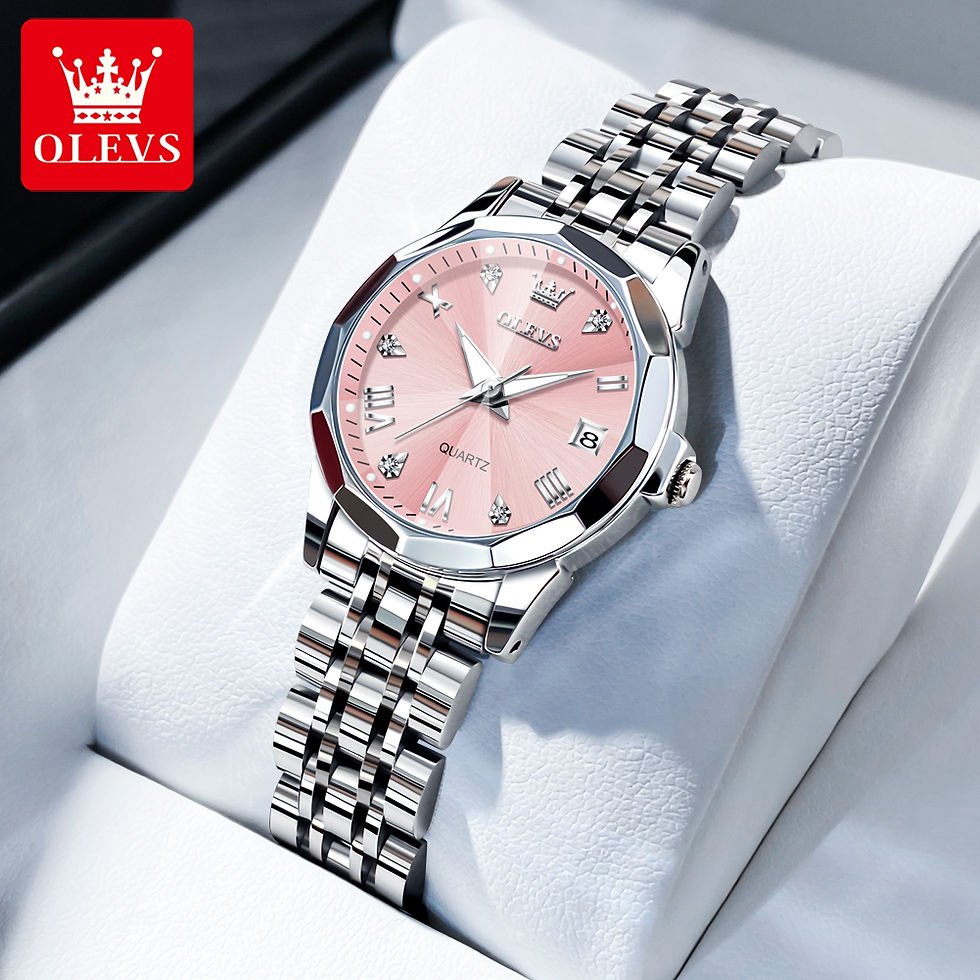 Thumbnail: OLEVS Women Watches Elegant Luxury Stainless Steel Strap Original Quartz Wristwa
