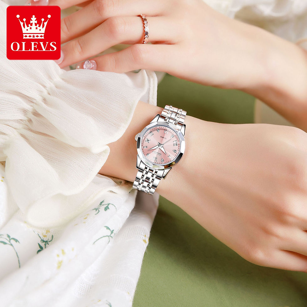 Thumbnail: OLEVS Women Watches Elegant Luxury Stainless Steel Strap Original Quartz Wristwa