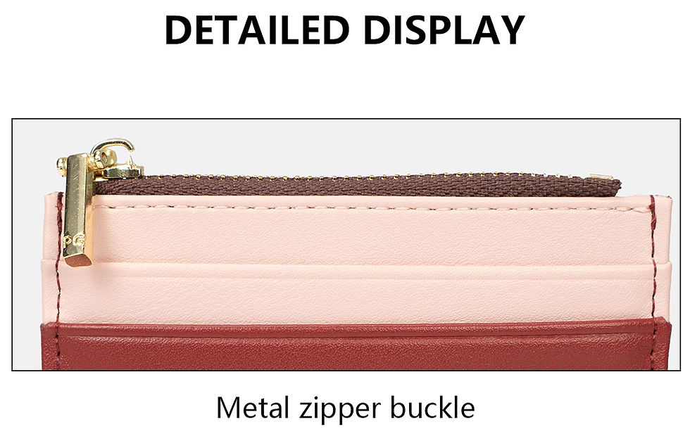 Thumbnail: PG Ladies Wallet Ultra Thin Design Contrasting Color Splicing Design Large Capac