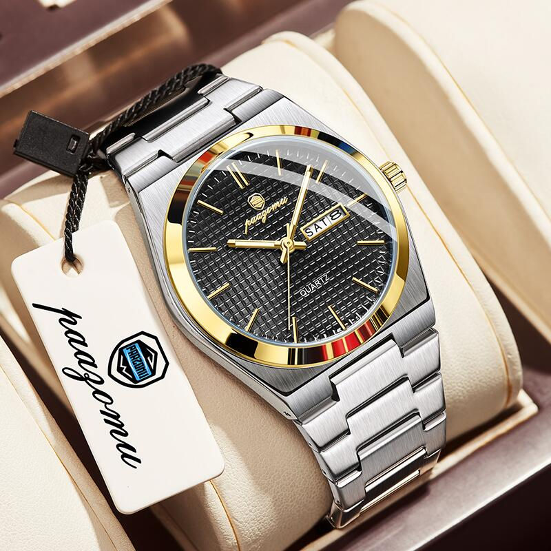 Thumbnail: PAAZOMU Original Luxury Men Clock Fashion Luminous Waterproof Chronograph Date W