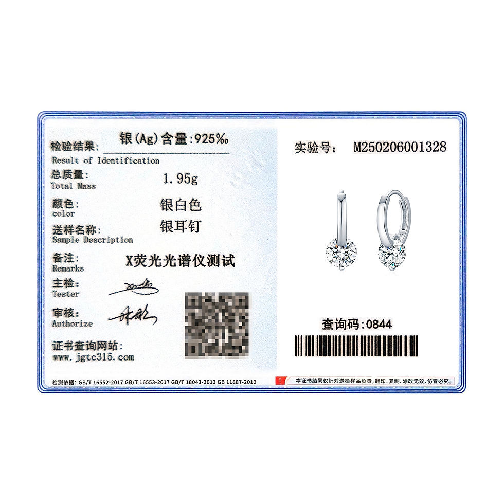Thumbnail: MODIAN 1.0CT D Color Moissanite Hoop Earrings 925 Sterling Silver Luxury Buckle 