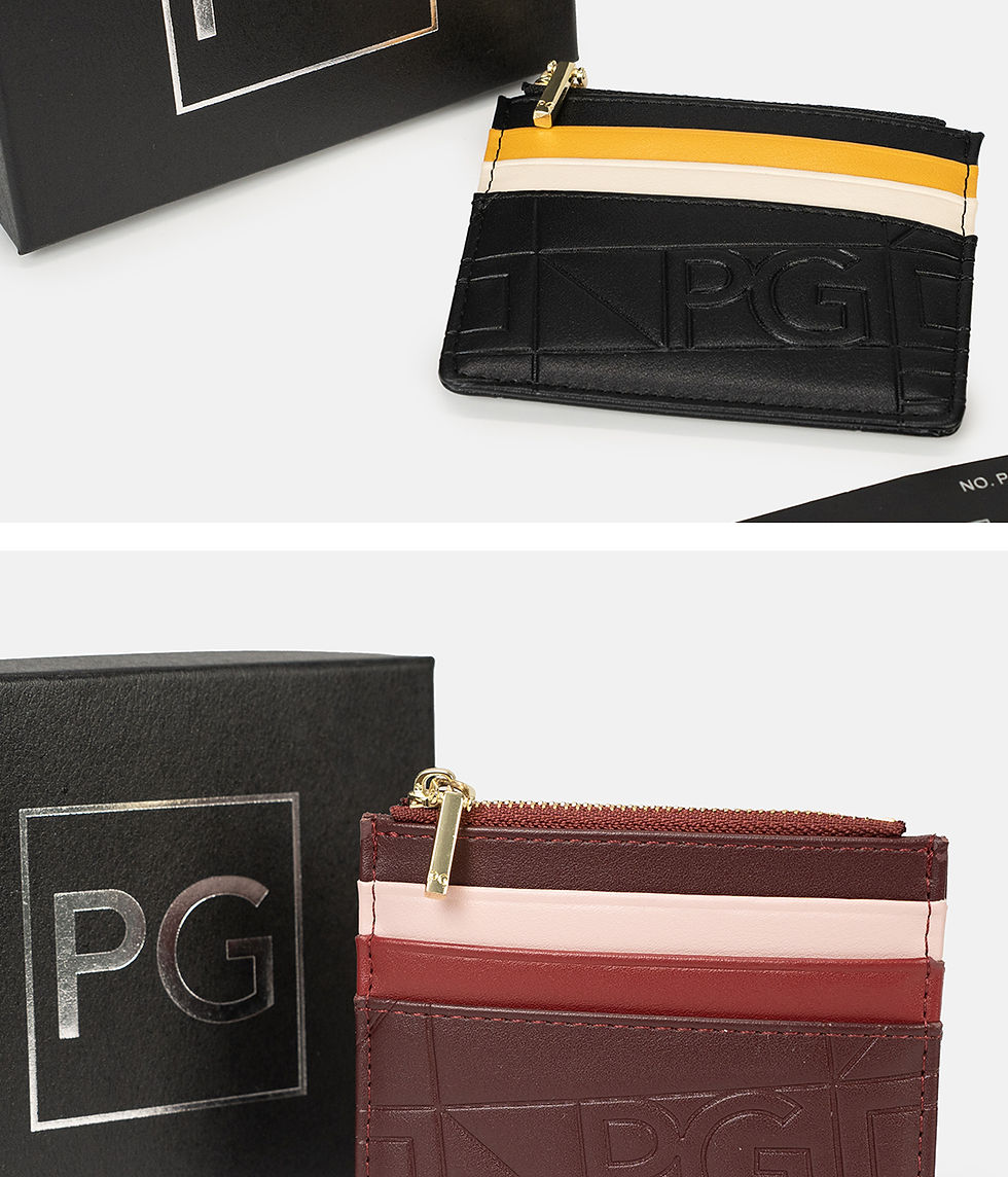 Thumbnail: PG Ladies Wallet Ultra Thin Design Contrasting Color Splicing Design Large Capac