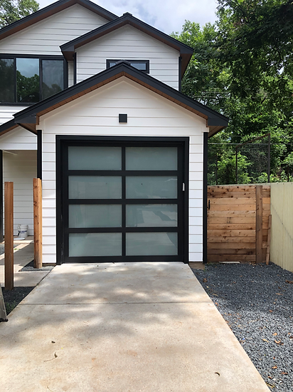 Glass garage doors