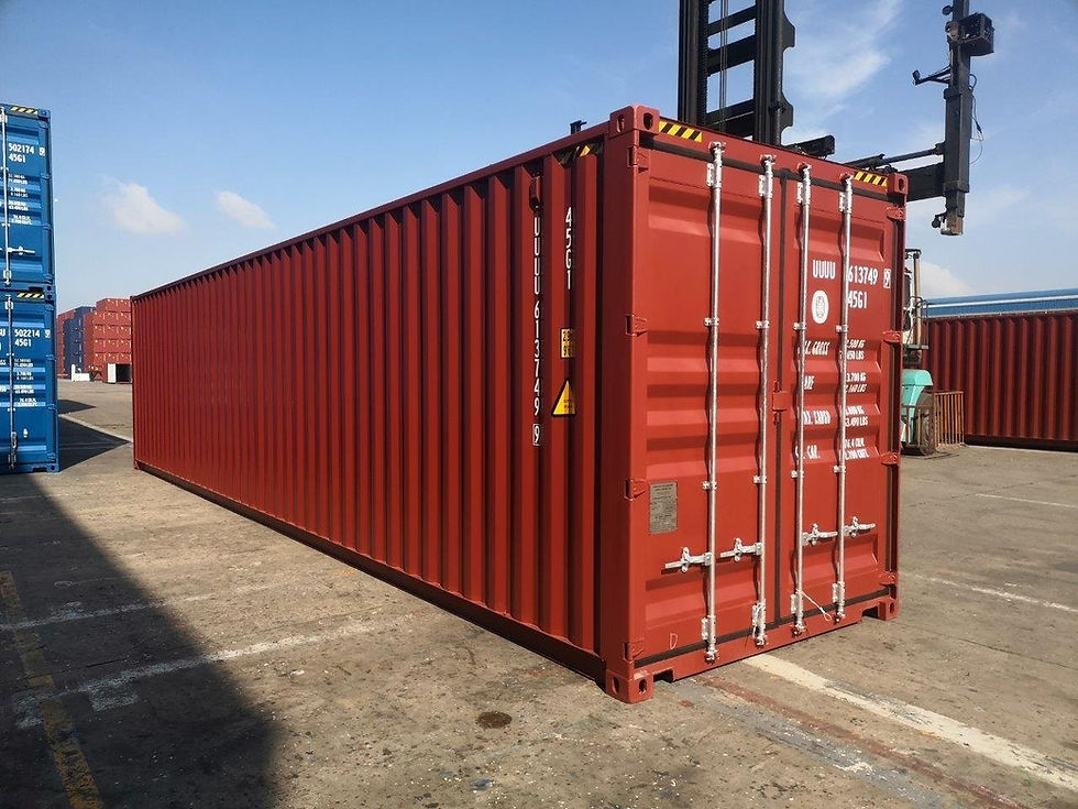 Miniaturbild: 40-Fuß-High-Cube-One-Way-Seecontainer neu (12 Meter lang, 2,44 m breit, 2,89 m hoch), verschiedene RAL-Farben verfügbar