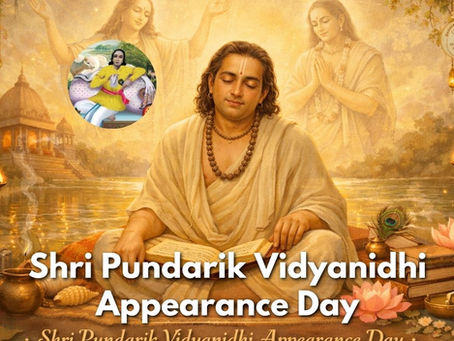 Shri Pundarik Vidyanidhi Appearance Day