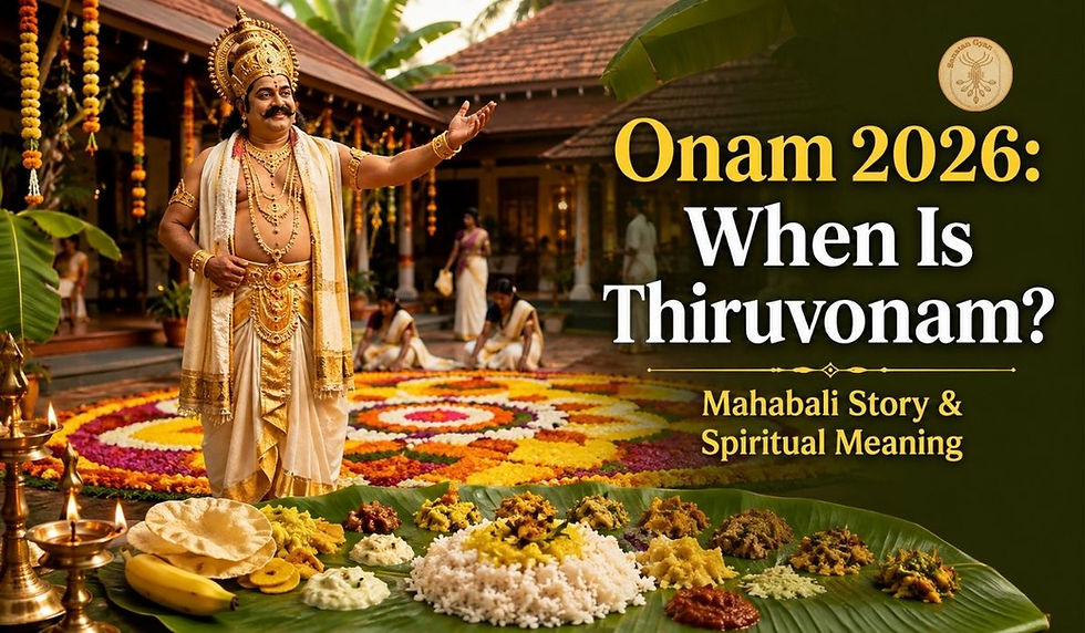 Onam 2026,, When Is Thiruvonam?