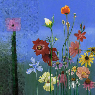 Tender Blooms, 2023, oc, 16x16 inches.jpeg
