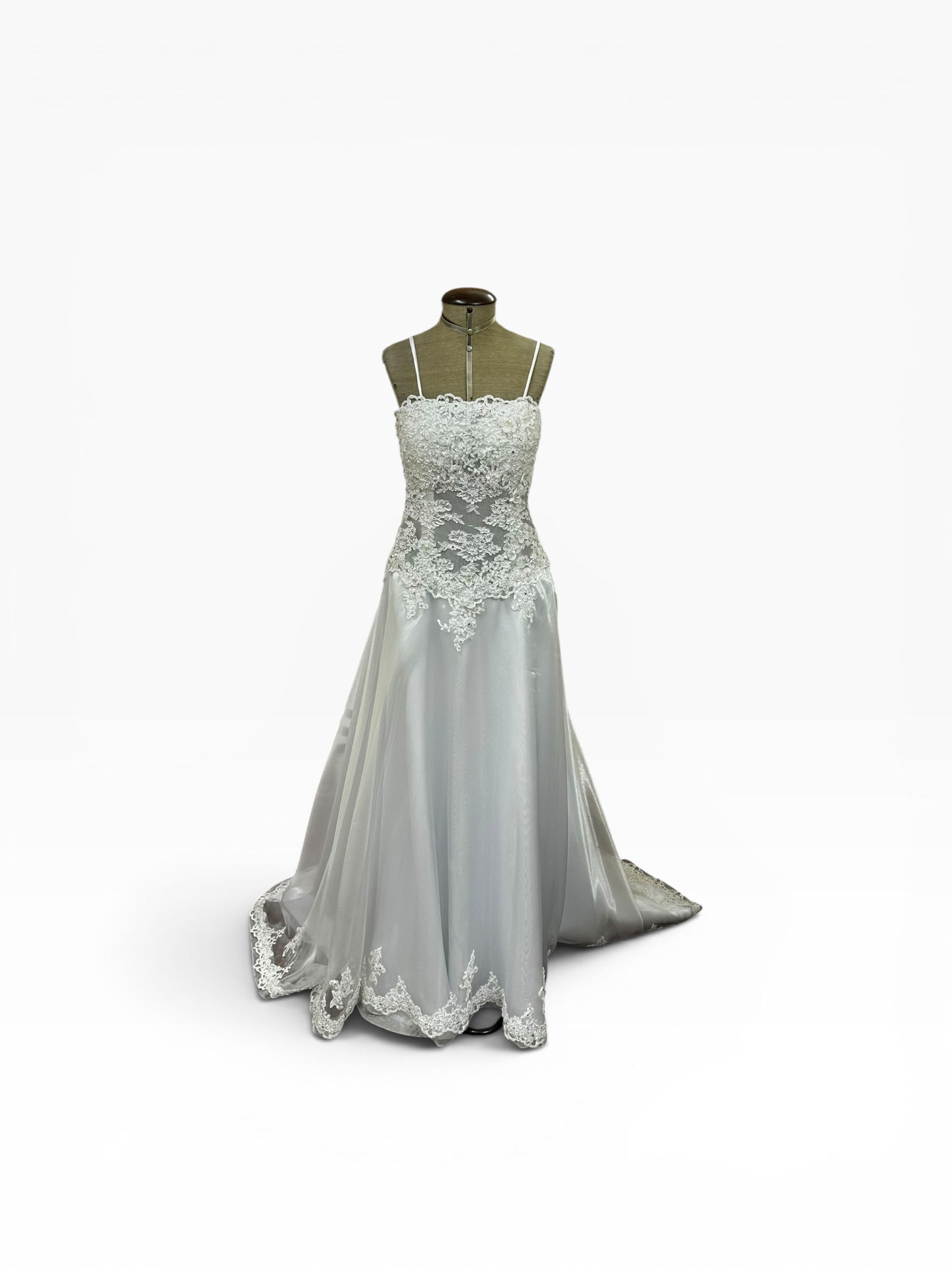 Vestido evase alcinhas com renda Maria Helena Montemaggiore