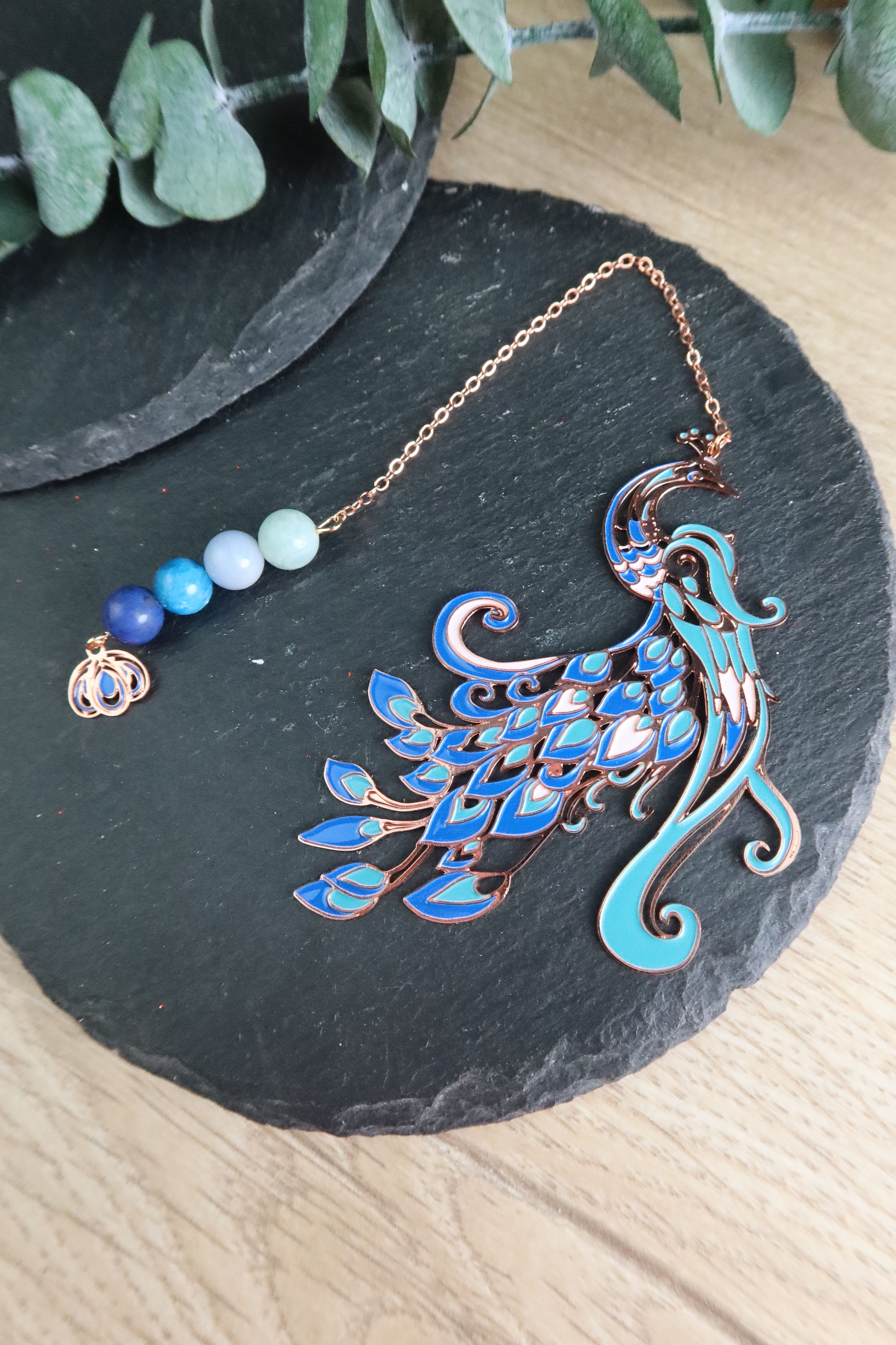 Marque-Page Paon Elégant