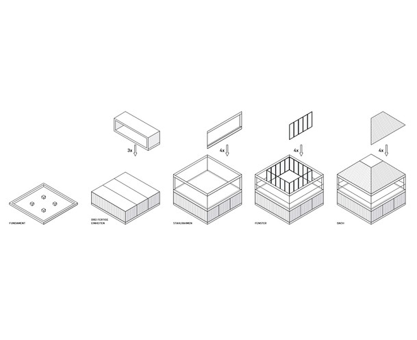 Tiny house assembly diagram