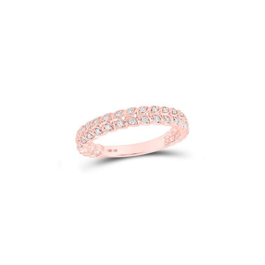10K Rose Gold .16CT Ring