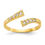 Thumbnail: 10K CZ Gold Wrap Toe Ring