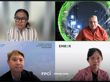 Webinar on "Rethinking Energy Security in a Fossil-dependent Southeast Asia" organized by FPCI and ISEAS - Yusof Ishak Institute on Thursday (16/7).
