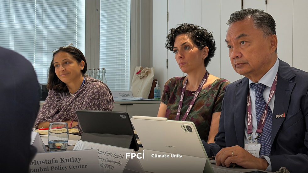 On 24 June 2026, FPCI, SEFiA, and Chatham House brought together seven middle powers — Indonesia, Türkiye, Brazil, South Africa, Australia, Mexico, and South Korea — for the Middle Powers Dialogue on Energy Transition and Green Industrial Transformation at Chatham House, London. A crucial step toward collective climate action.