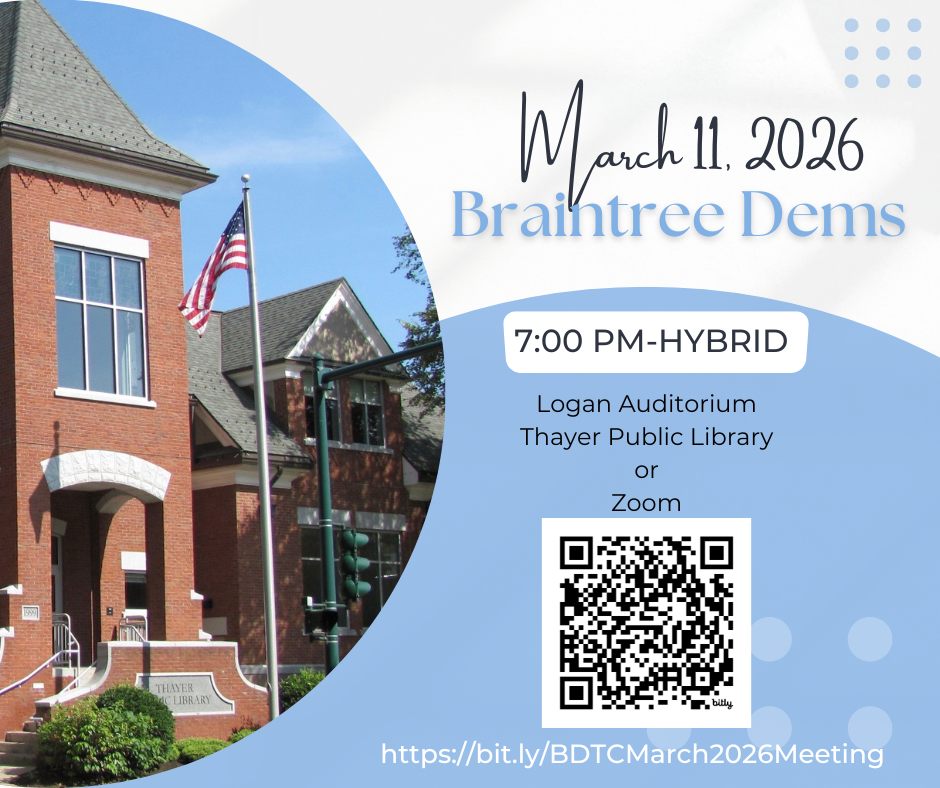 Braintree Dems March Meeting