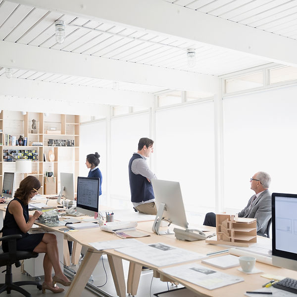 Office with tables design