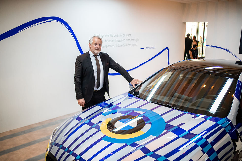 A visitor with the BMW M850i limited edition
