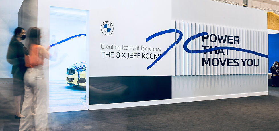 BMW stand at art Dubai 2022