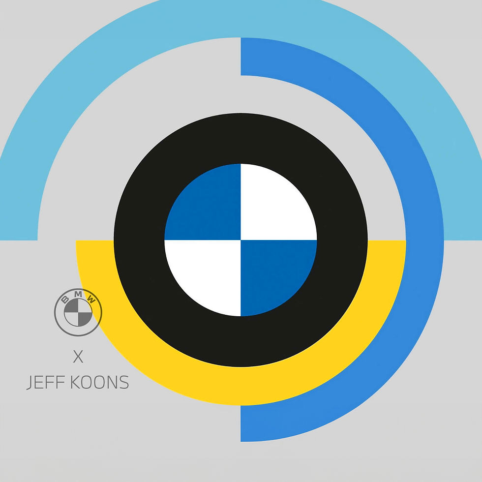 BMW 50 anniversary logo and Jeff Koons