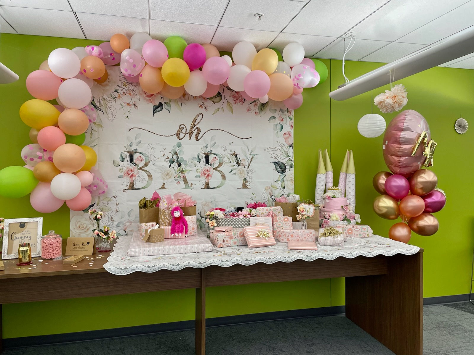 Oh Baby Vinyl Fabric Banner