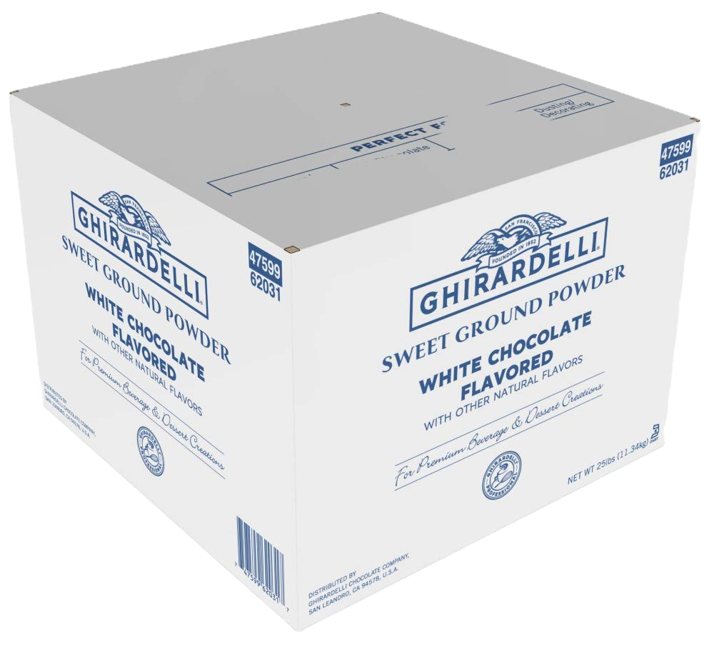 Ghirardelli 25lb. Sweet Ground White Chocolate Powder
