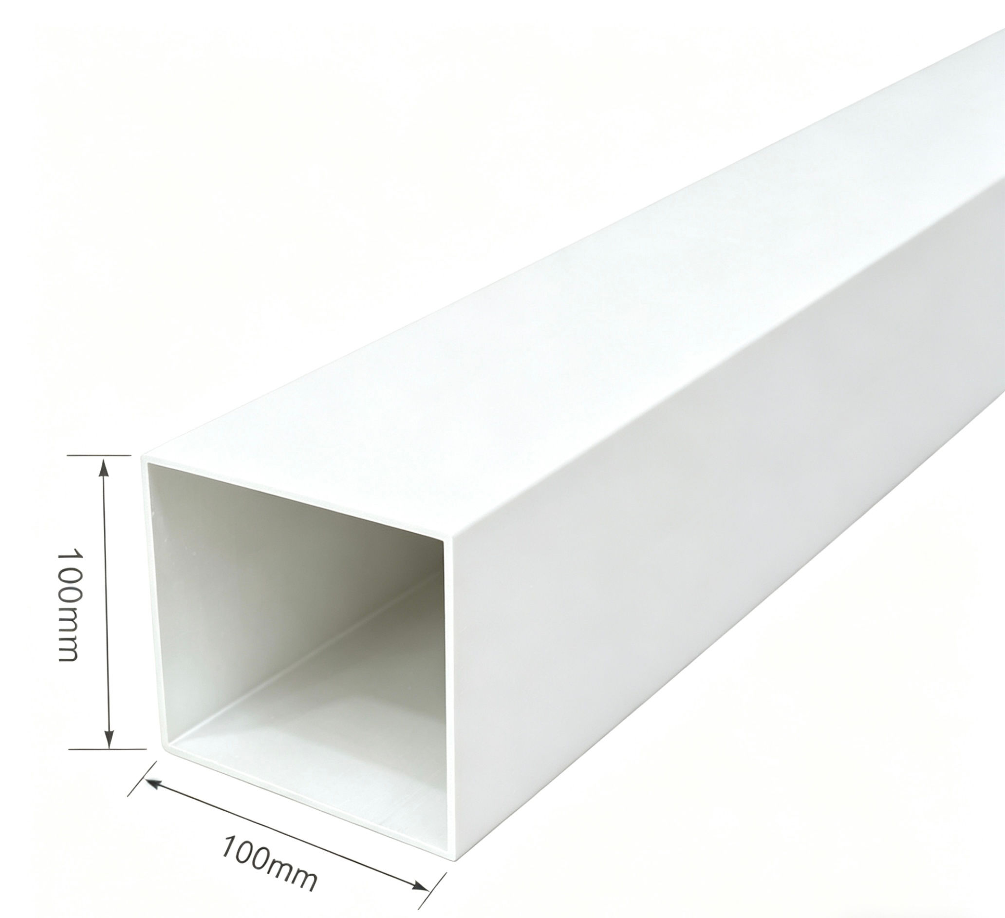 4寸純白色鋁方通-3mm厚-包界一刀