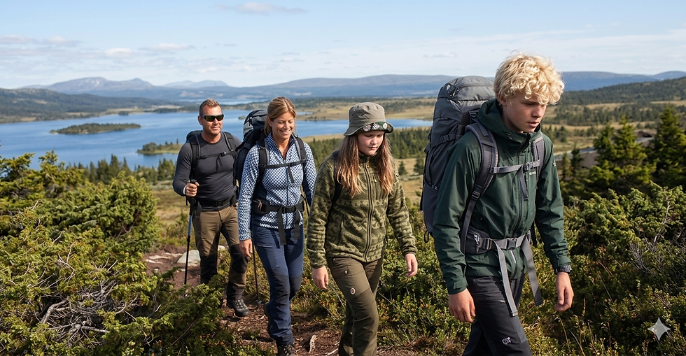 Familienabenteuer in Sjusjøen 2026: Wandern, Angeln & Naturaktivitäten für Kinder